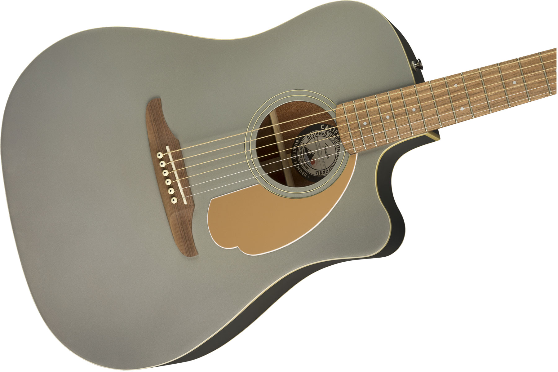 Fender Redondo Player California Dreadnought Cw Epicea Acajou Wal - Slate Satin - Electro acoustic guitar - Variation 2