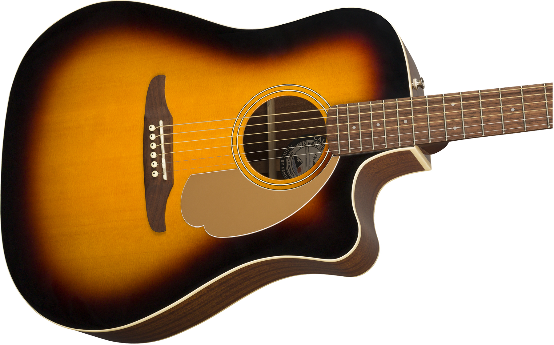 Fender Redondo Player California Dreadnought Cw Epicea Acajou Wal - Sunburst - Electro acoustic guitar - Variation 4