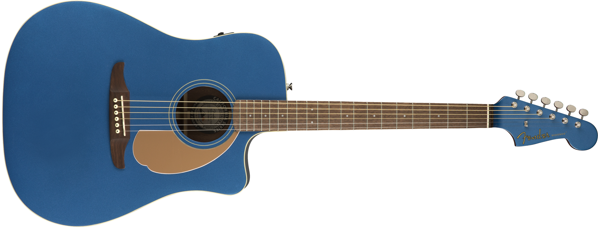 Fender Redondo California Player Dreadnought Cw Epicea Acajou Pau - Belmont Blue - Electro acoustic guitar - Variation 1