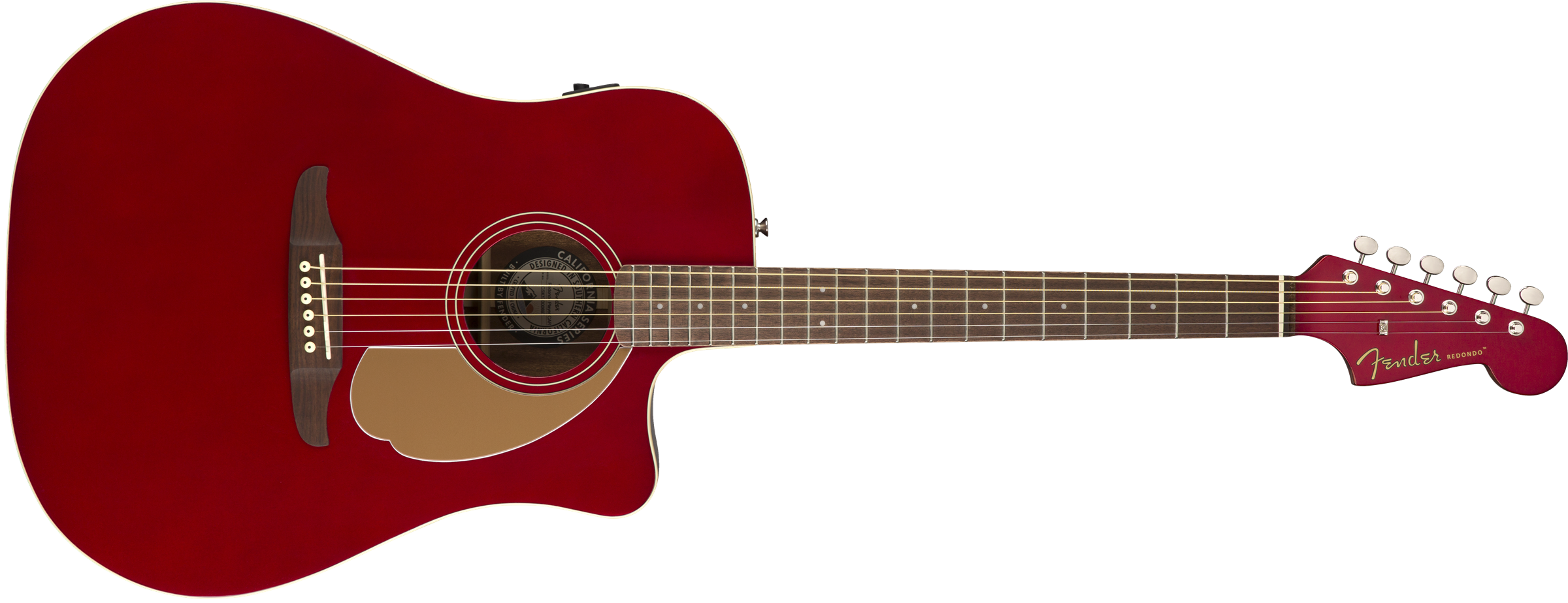 Fender Redondo Player - Candy Apple Red - Acoustic guitar & electro - Variation 1