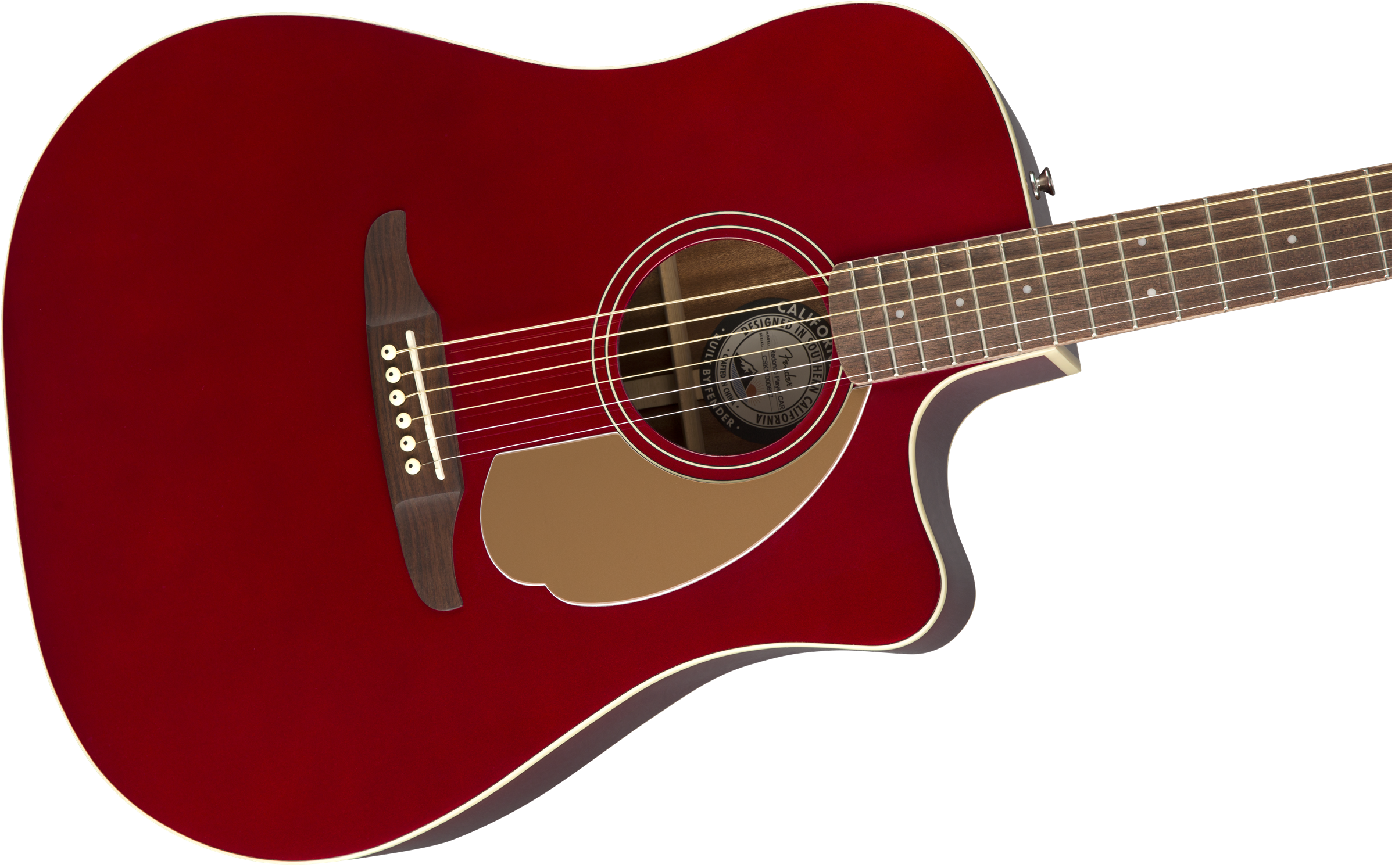 Fender Redondo Player - Candy Apple Red - Acoustic guitar & electro - Variation 2
