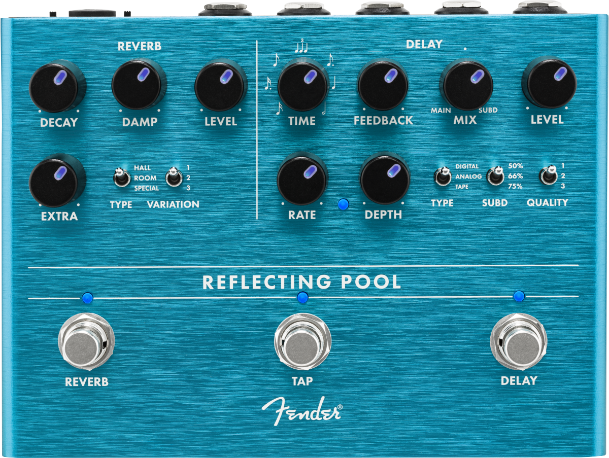 Fender Reflecting Pool Delay Reverb - Reverb, delay & echo effect pedal - Variation 1