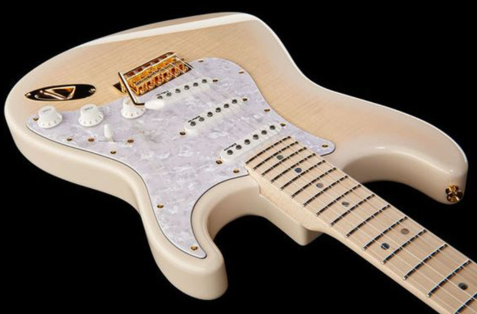 Fender Richie Kotzen Strat Jap Signature 3s Dimarzio Trem Mn - Transparent White Burst - Str shape electric guitar - Variation 3