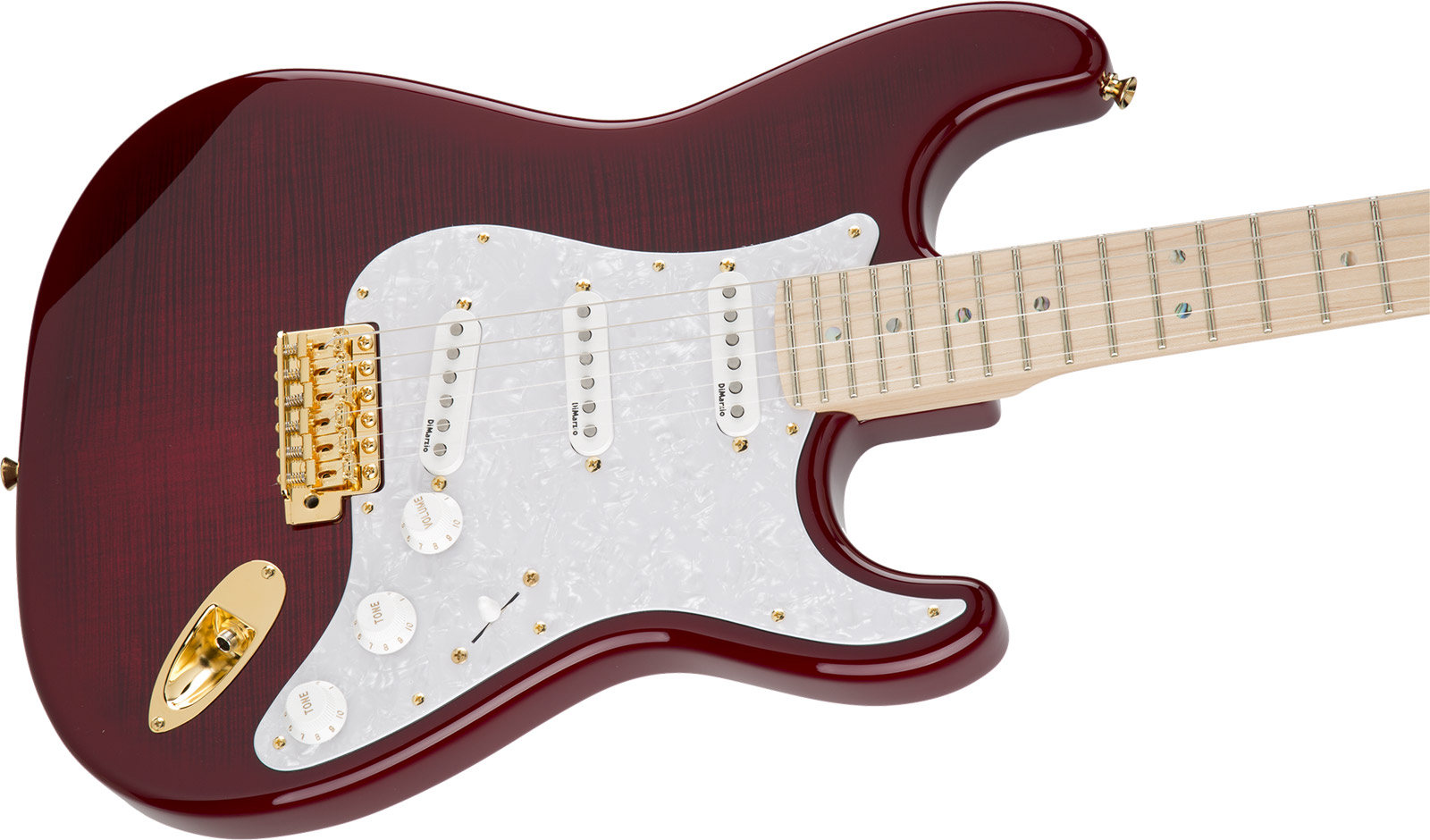 Fender Richie Kotzen Strat Japan Ltd 3s Mn - Transparent Red Burst - Str shape electric guitar - Variation 5