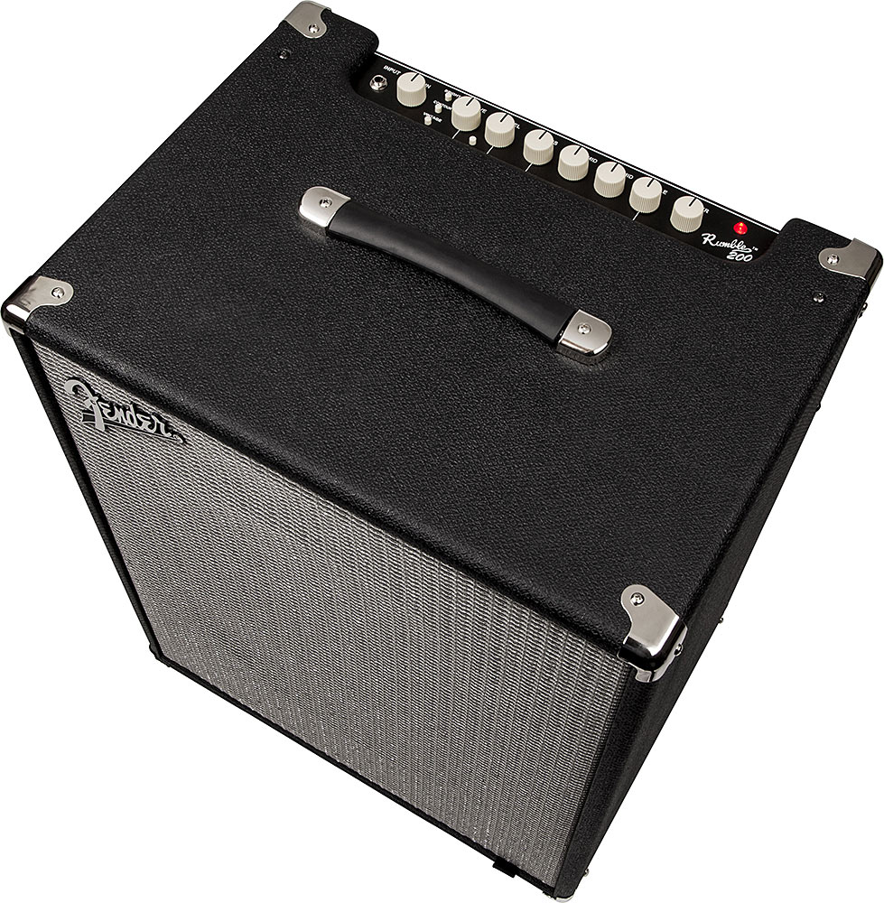 Fender Rumble 200 V3 2014 200w 1x15 Black Silver - Bass combo amp - Variation 1
