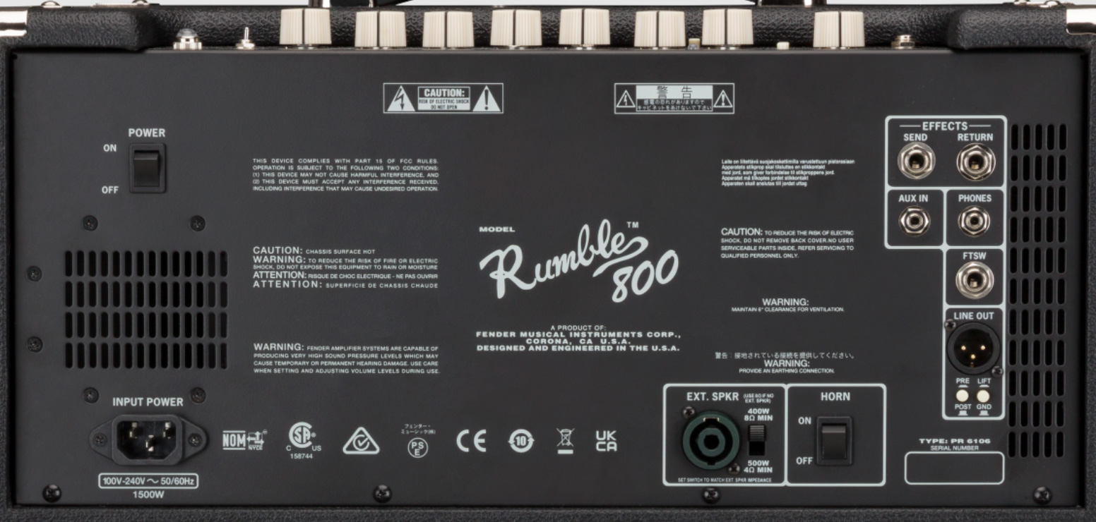 Fender Rumble 800 Combo 800w 2x10 - Bass combo amp - Variation 3