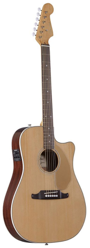 Fender Sonoran Sce Thinline Dreadnought Cw Epicea Acajou 2017 - Natural - Acoustic guitar & electro - Variation 1