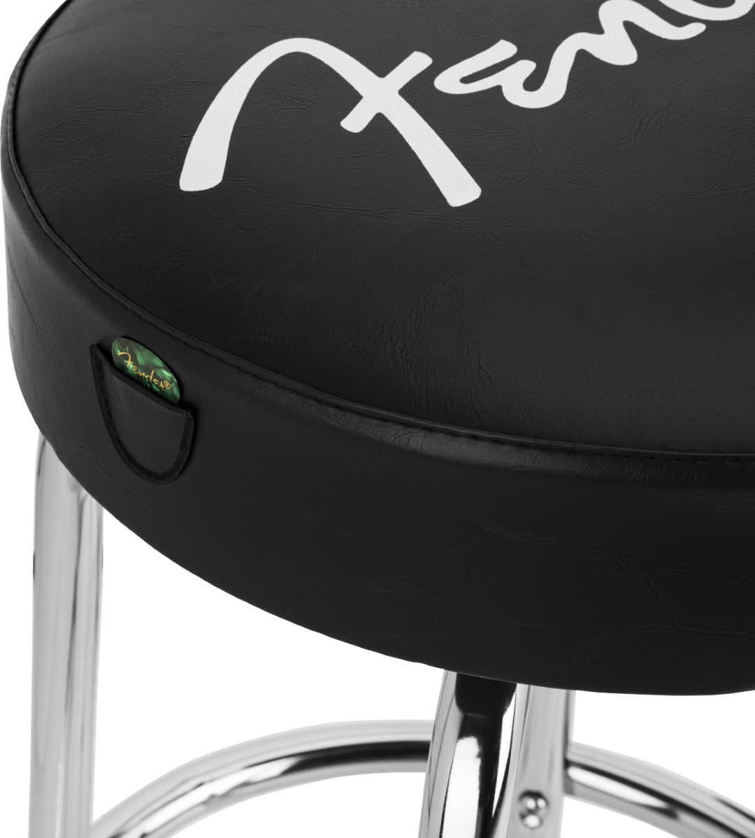 Fender Spaghetti Logo Pick Pouch Barstool Noir - Stool - Variation 3