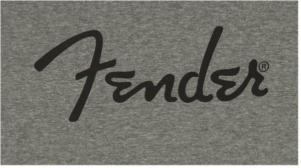Fender Spaghetti Logo T Grey Medium - M - T-shirt - Variation 2
