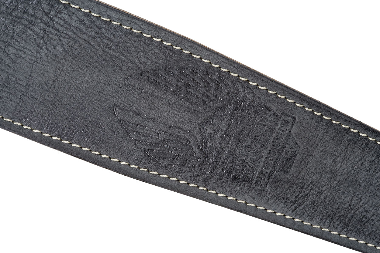 Fender Leather Road Worn Black - Guitar strap - Variation 1