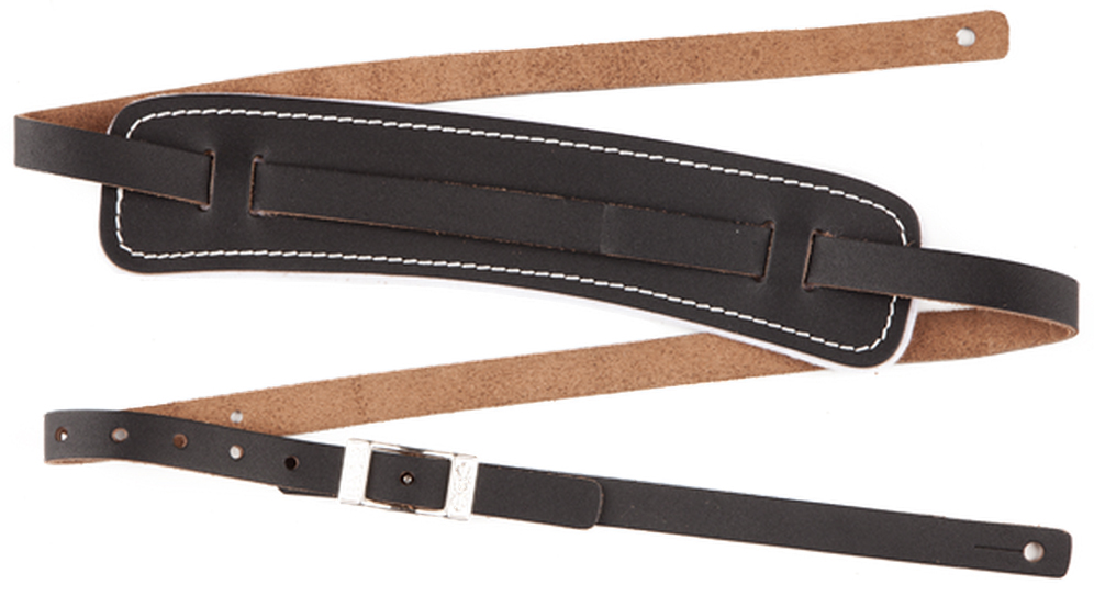 Fender Vintage Standard Leather Strap Black - Guitar strap - Variation 1