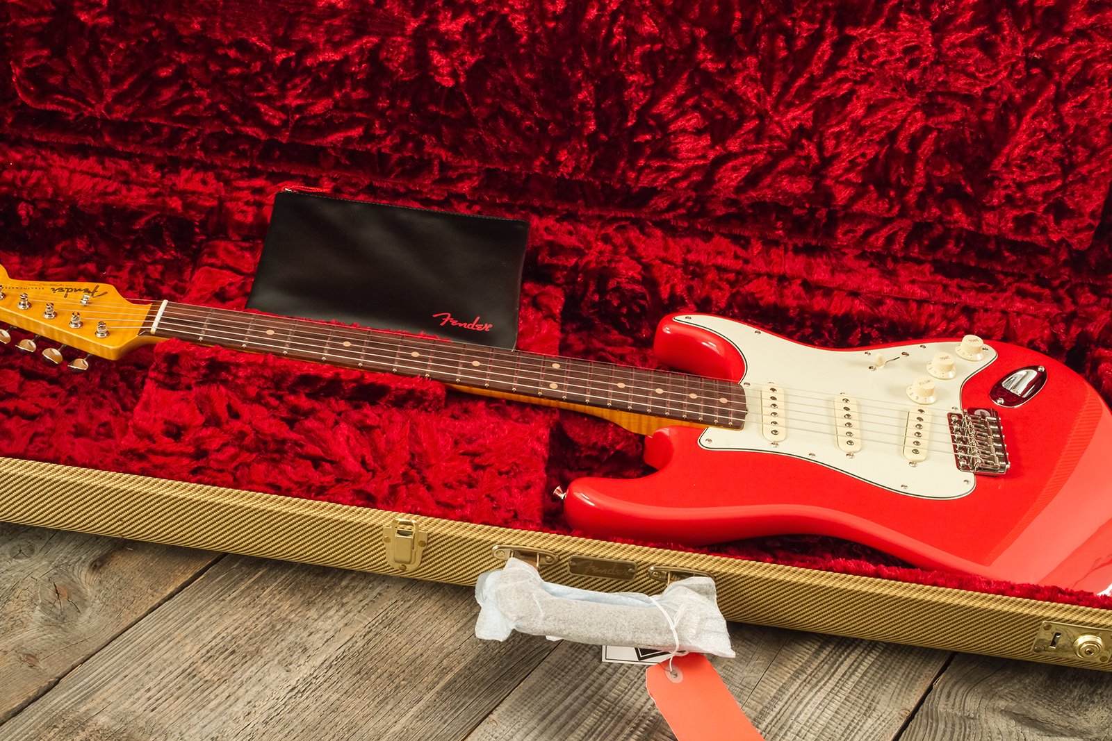 Fender Strat 1961 American Vintage Ii Ltd Usa 3s Trem Rw - Fiesta Red - Str shape electric guitar - Variation 11
