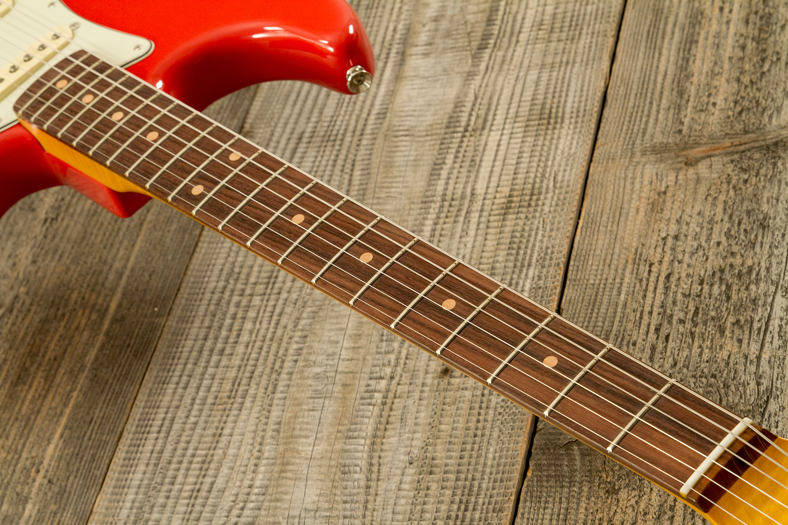 Fender Strat 1961 American Vintage Ii Ltd Usa 3s Trem Rw - Fiesta Red - Str shape electric guitar - Variation 5