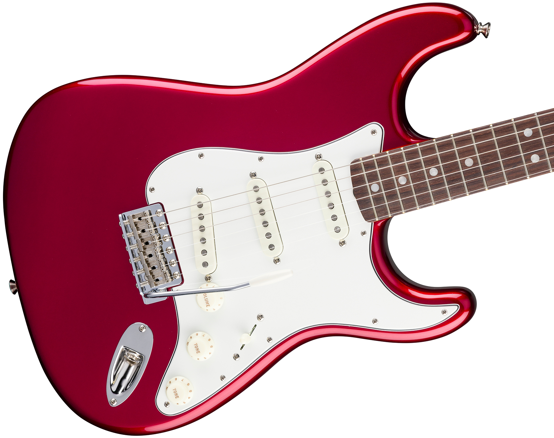 Fender Strat 1965 American Vintage Ii Usa 3s Trem Rw - Candy Apple Red - Str shape electric guitar - Variation 2