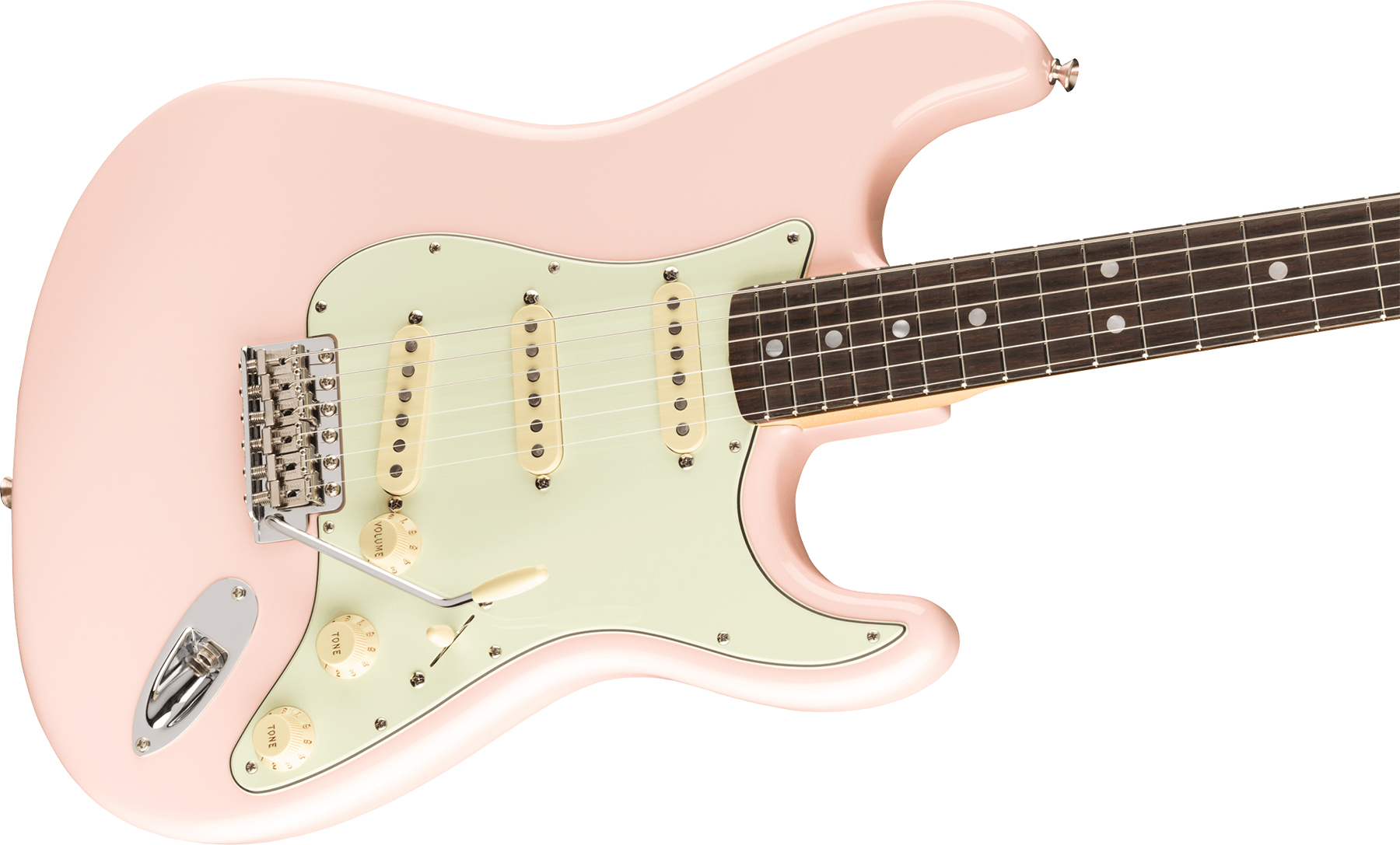 Fender Strat '60s American Original Usa Sss Rw - Shell Pink - Str shape electric guitar - Variation 2