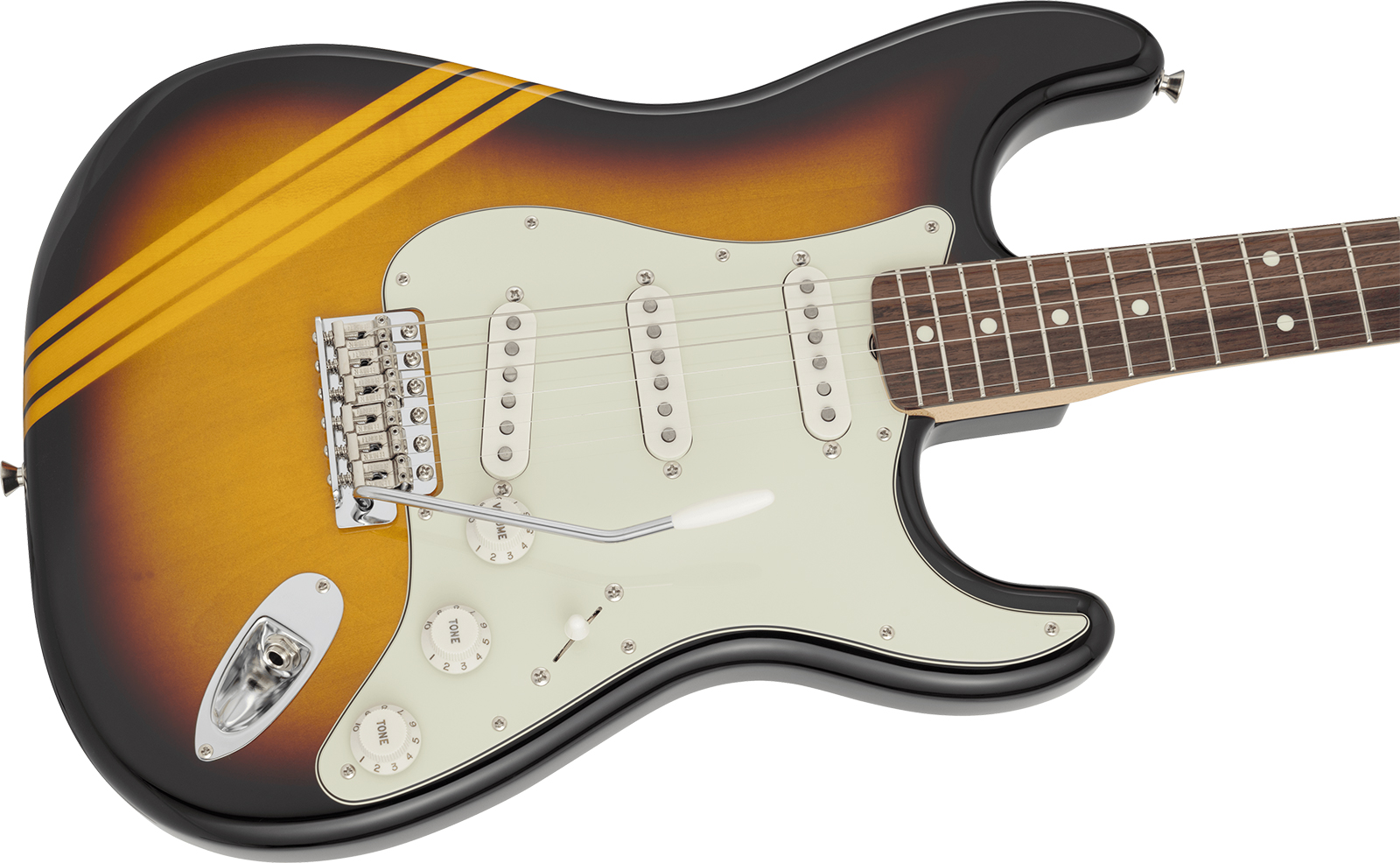Fender Strat 60s Competition Traditional Jap 3s Trem Rw - 3-color Sunburst / Aged Natural - Str shape electric guitar - Variation 2