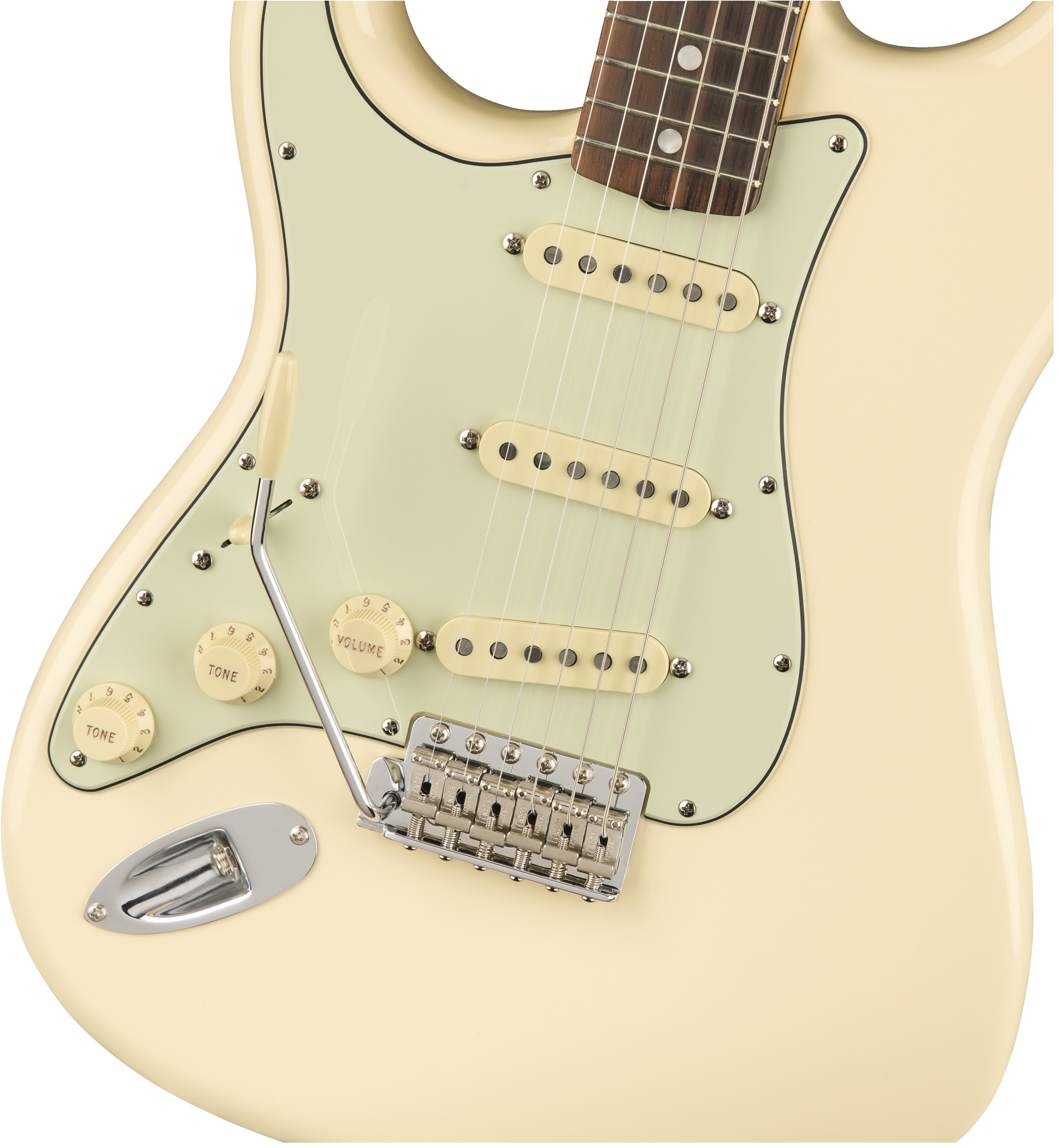 Fender Strat '60s Lh Gaucher American Original Usa Sss Rw - Olympic White - Left-handed electric guitar - Variation 1