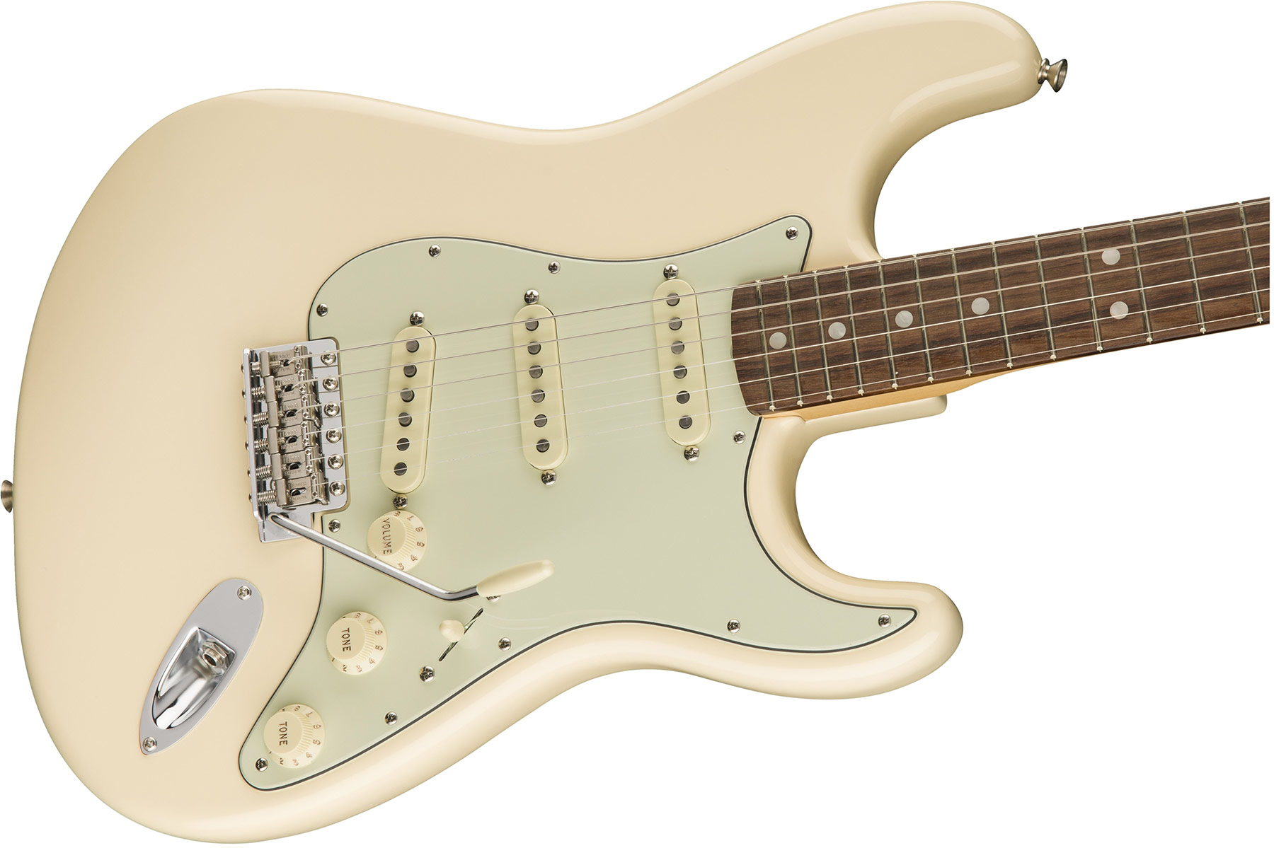 Fender Strat '60s Lh Gaucher American Original Usa Sss Rw - Olympic White - Left-handed electric guitar - Variation 3