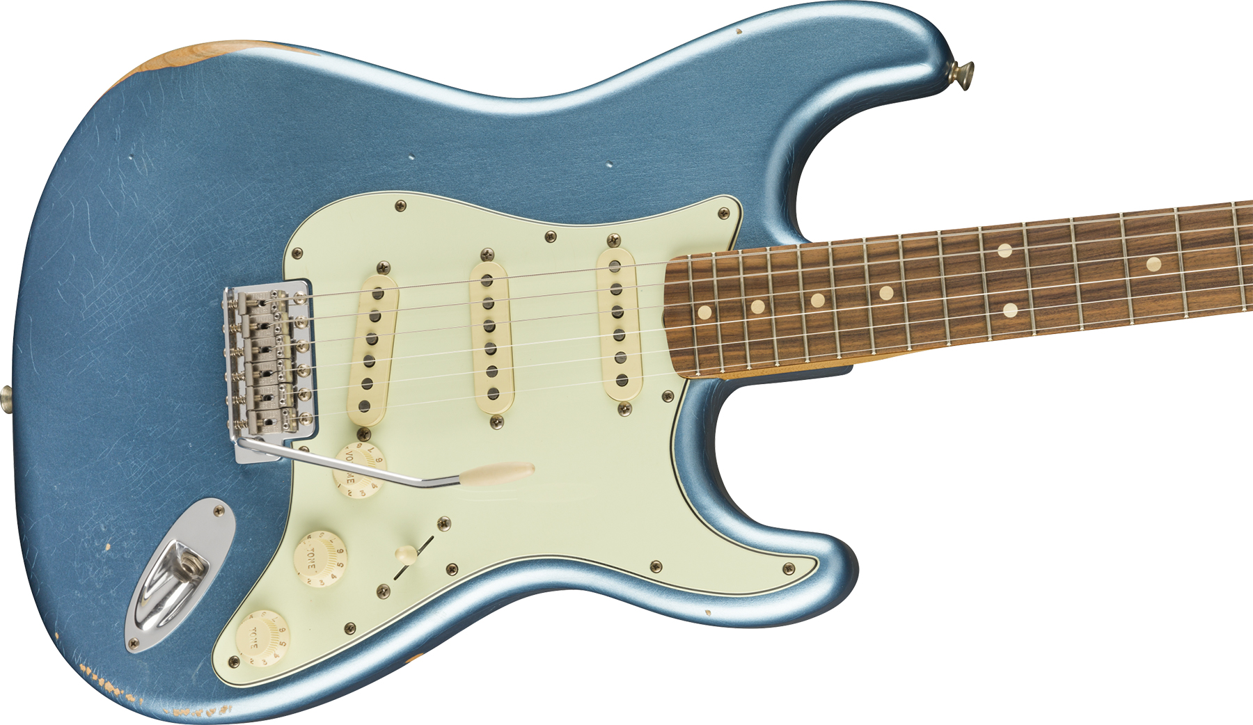 Fender Strat 60s Road Worn Mex Pf - Lake Placid Blue - Str shape electric guitar - Variation 2