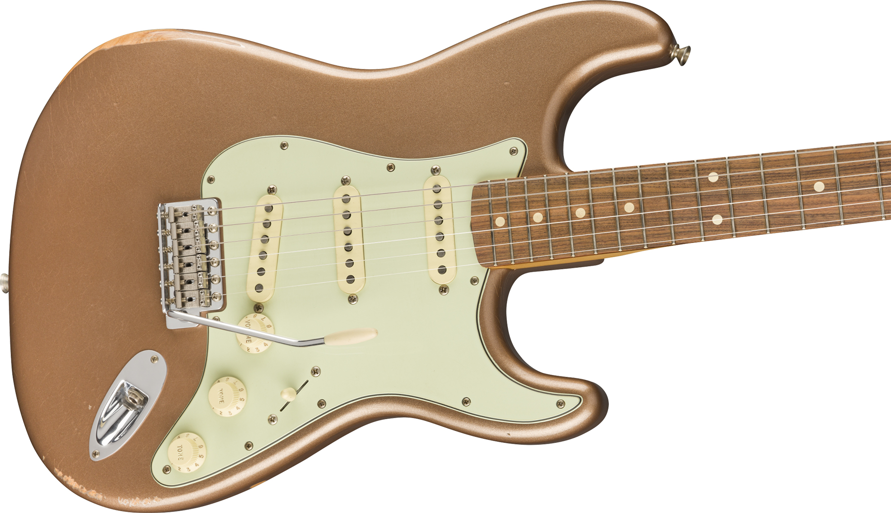Fender Strat 60s Road Worn Mex Pf - Firemist Gold - Str shape electric guitar - Variation 2