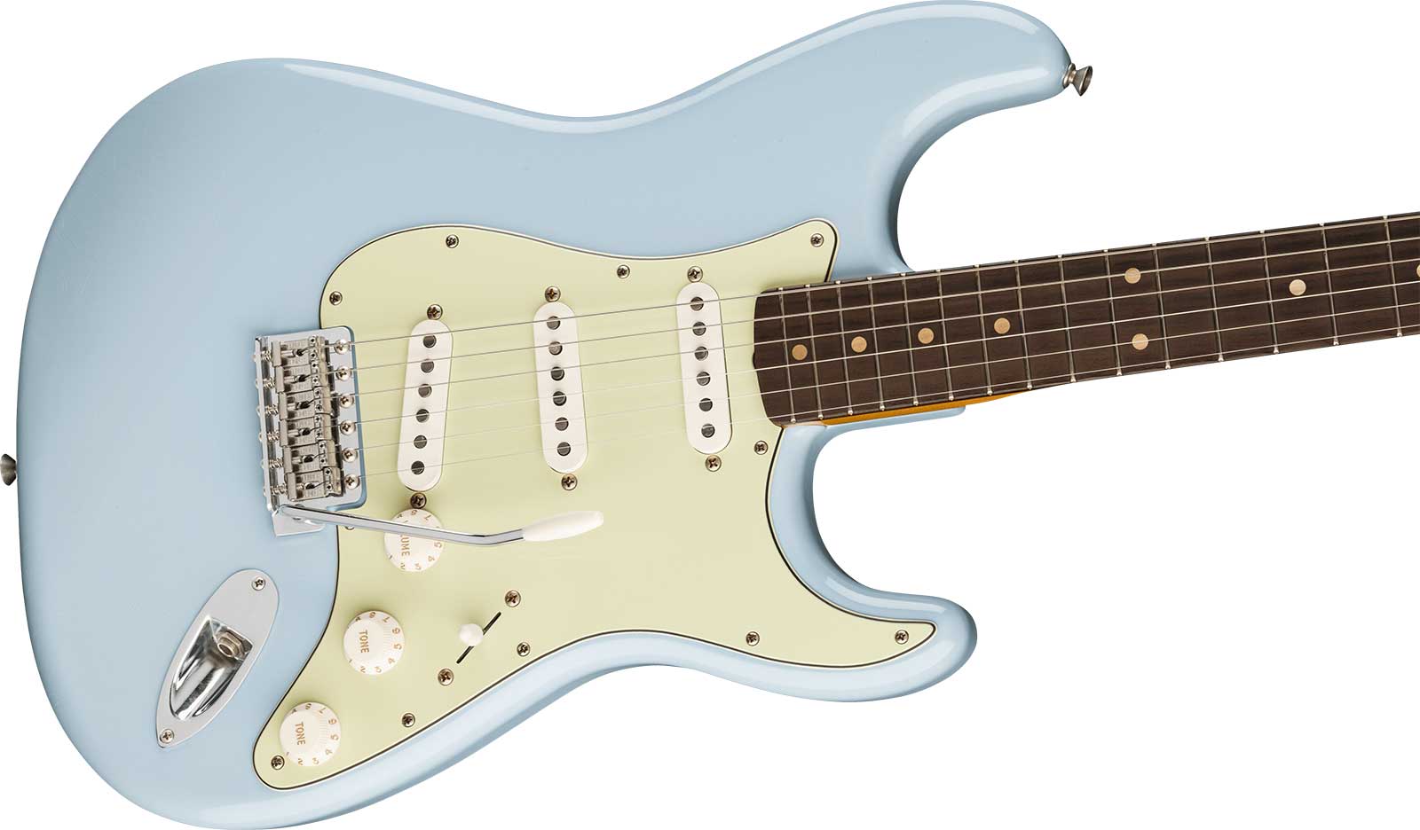 Fender Strat 60s Road Worn Vintera 2 Ltd Mex 3s Trem Rw - Sonic Blue - Str shape electric guitar - Variation 2