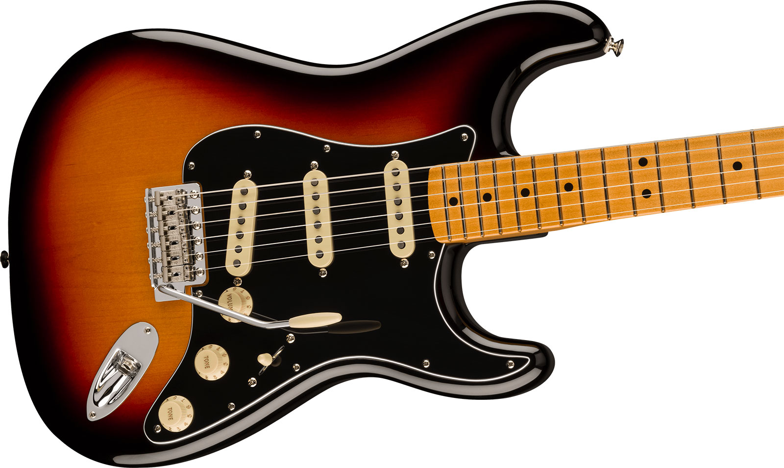 Fender Strat 70s Vintera 2 Mex 3s Trem Mn - 3-color Sunburst - Str shape electric guitar - Variation 2