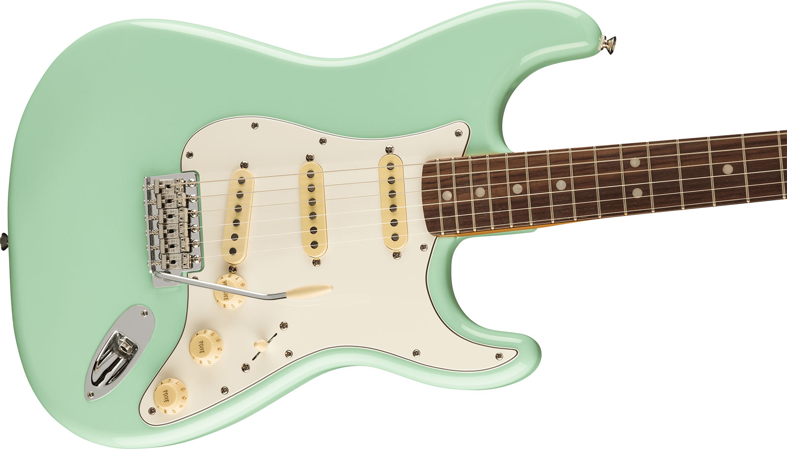 Fender Strat 70s Vintera 2 Mex 3s Trem Rw - Surf Green - Str shape electric guitar - Variation 2