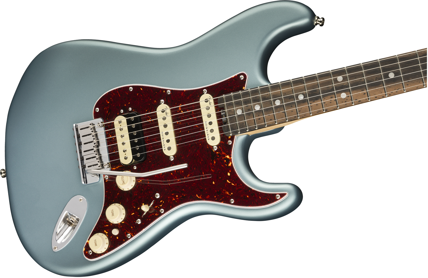 Fender American Elite Stratocaster HSS Shawbucker (USA, EB) satin ice