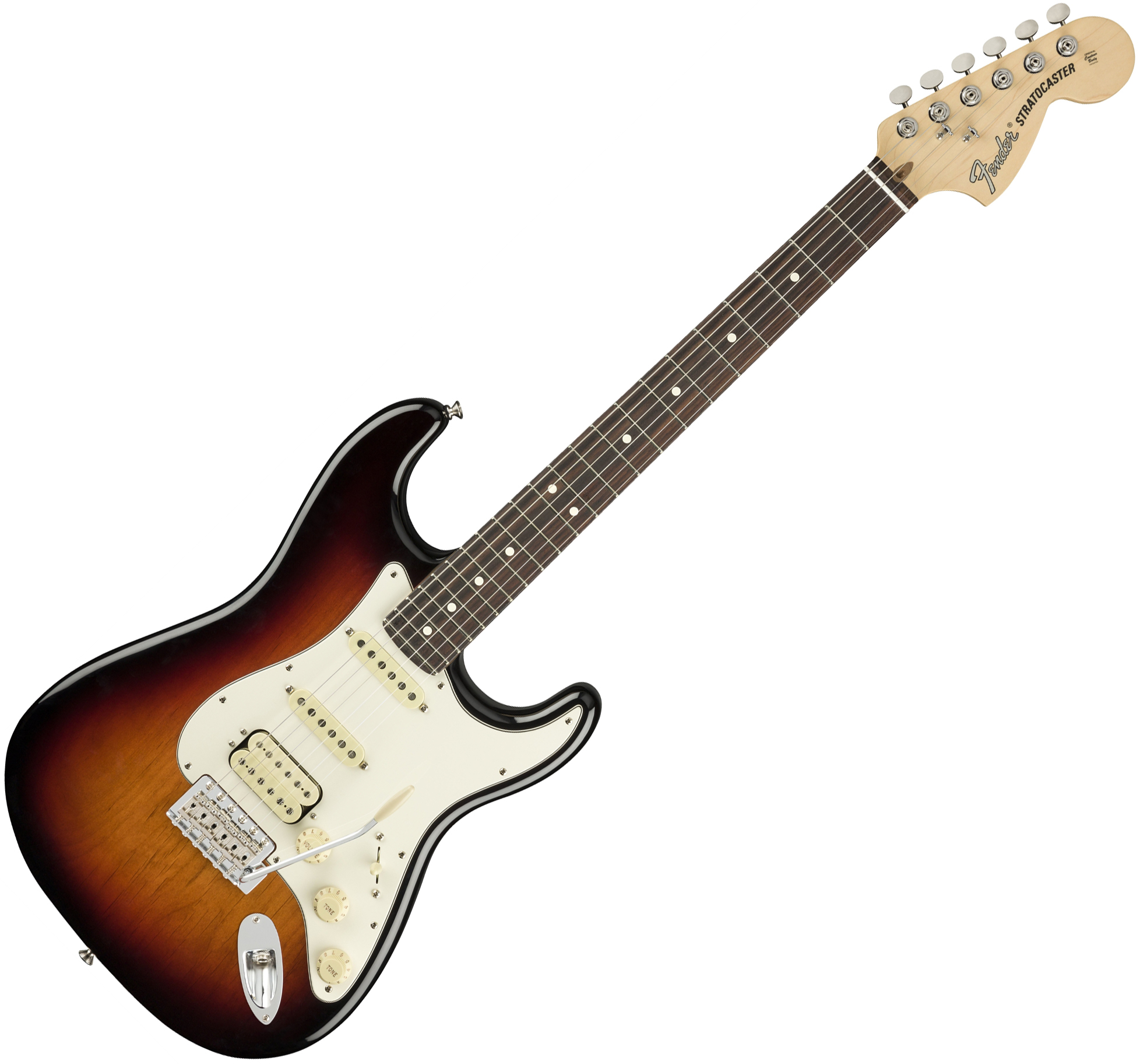 3-Color Sunburst Fender American Performer Stratocaster HSS Rosewood 