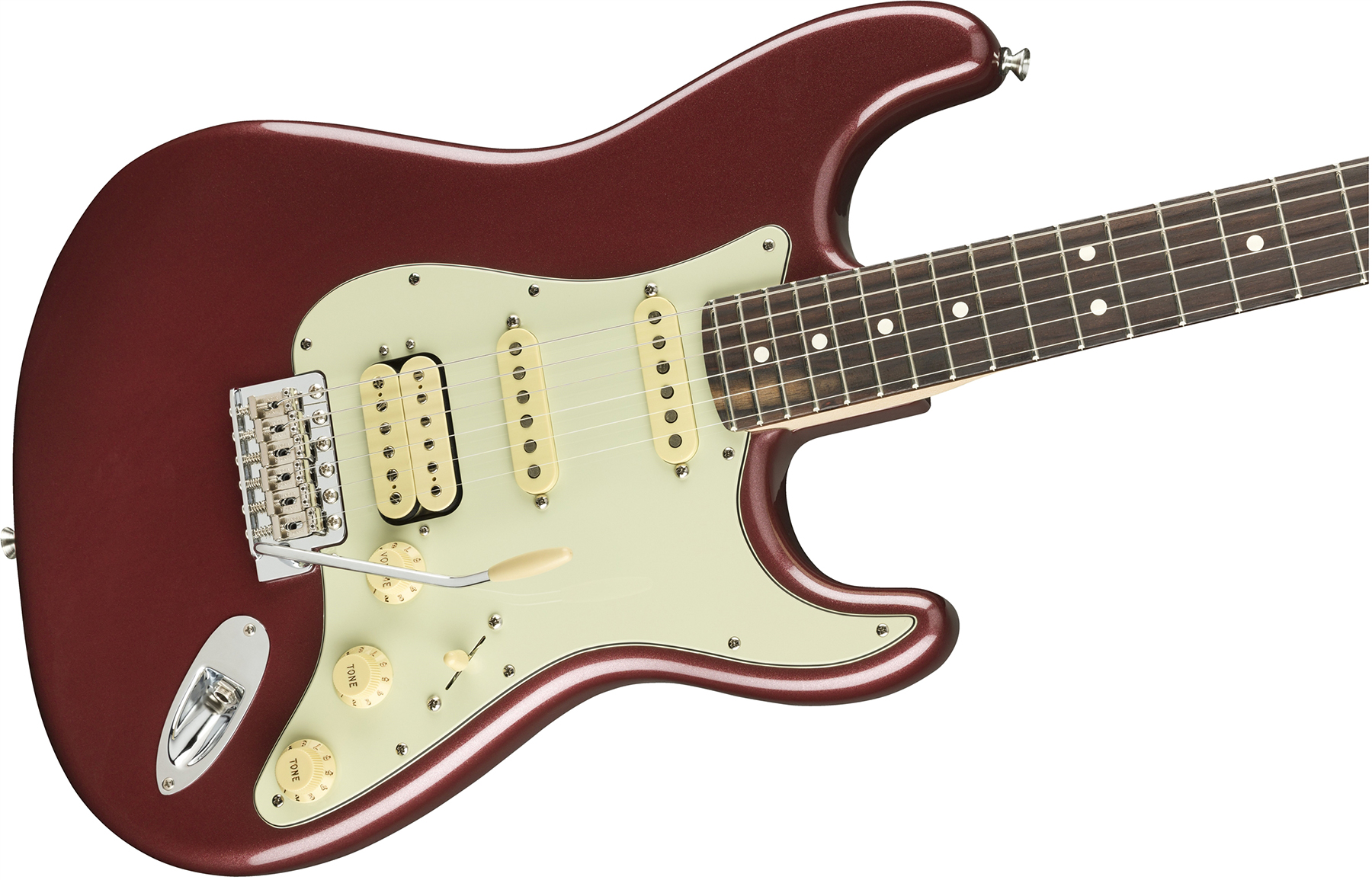 Fender Strat American Performer Usa Hss Rw - Aubergine - Str shape electric guitar - Variation 2