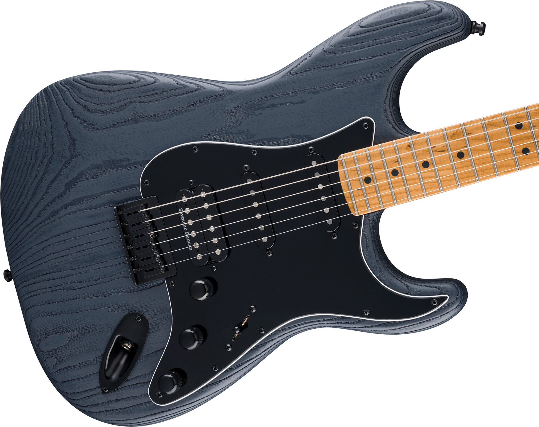 Fender Strat American Pro Ii Hss Ltd Usa Seymour Duncan Ht Mn - Ebony Smoke - Str shape electric guitar - Variation 2