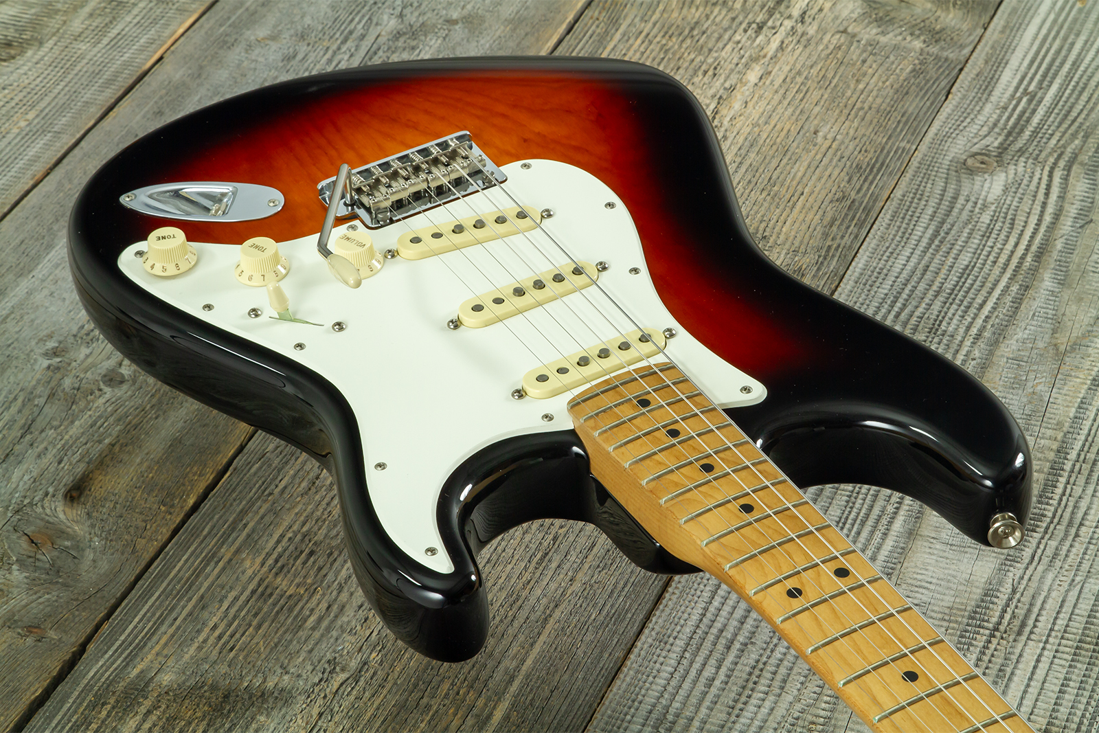 Fender Strat American Pro Ii Ltd 3s Trem Mn #us23077326 - 2-color Sunburst - Str shape electric guitar - Variation 2