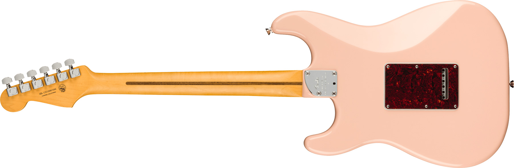Fender Strat American Pro Ii Ltd Hss Trem Mn - Shell Pink - Str shape electric guitar - Variation 1
