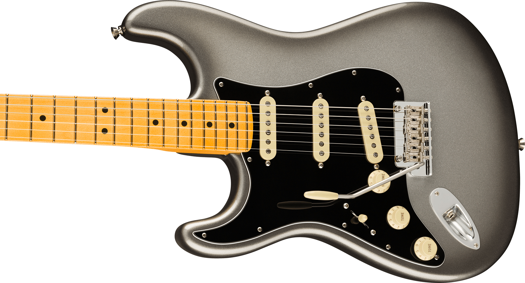 Fender Strat American Professional Ii Lh Gaucher Usa Mn - Mercury - Left-handed electric guitar - Variation 2