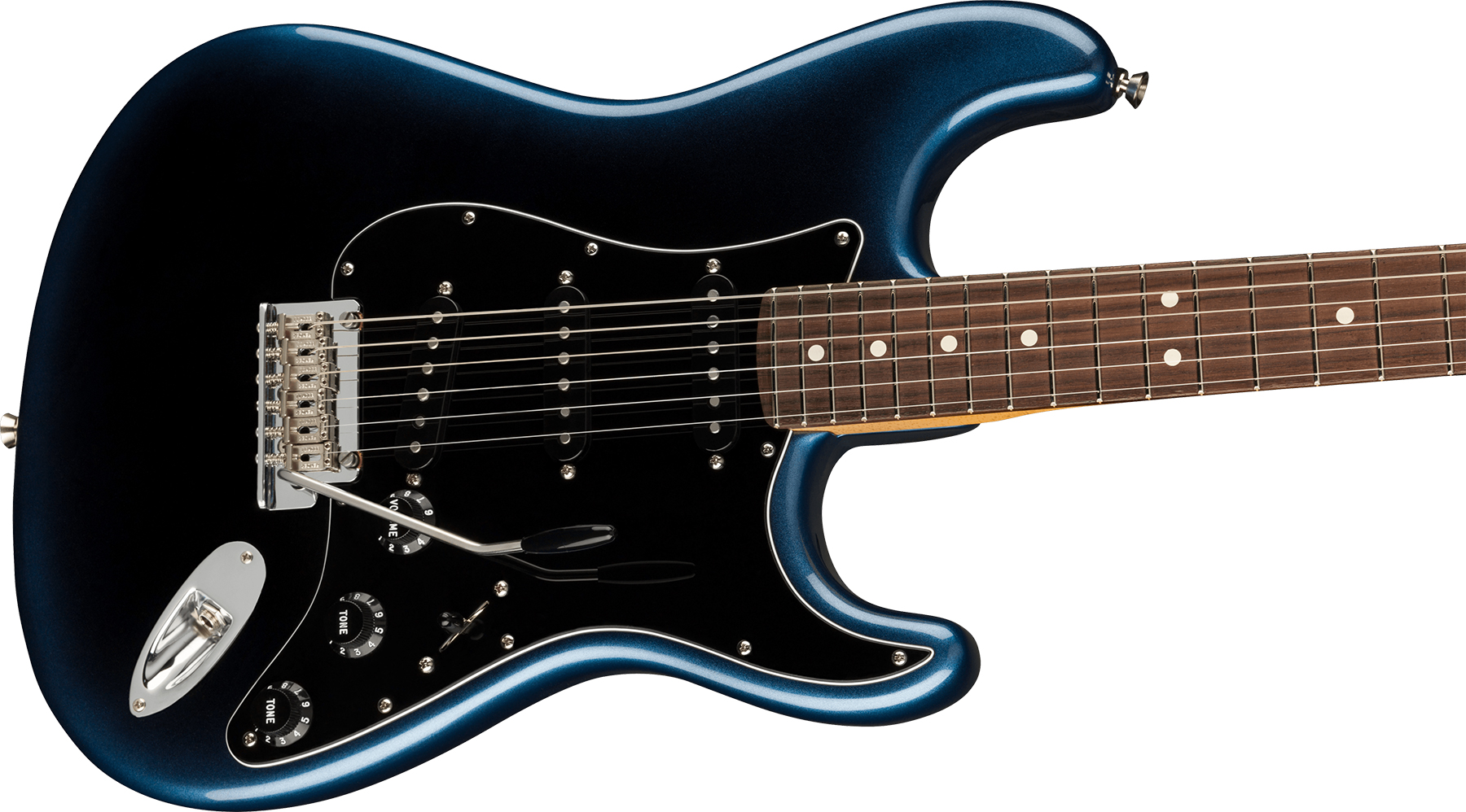 Fender Strat American Professional Ii Lh Gaucher Usa Rw - Dark Night - Left-handed electric guitar - Variation 2