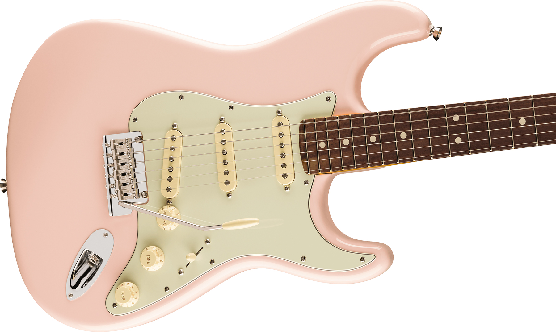 Fender Strat American Professional Ii Ltd Usa 3s Trem Rw - Shell Pink - Str shape electric guitar - Variation 2