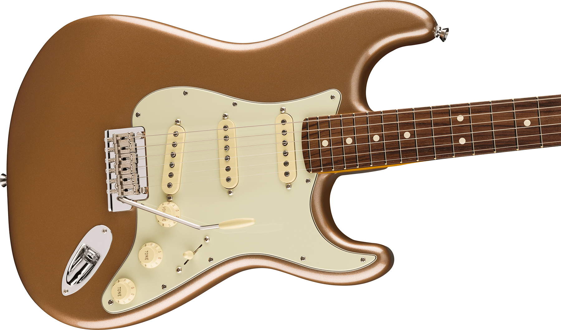 Fender Strat American Professional Ii Ltd Usa 3s Trem Rw - Firemist Gold Metallic - Str shape electric guitar - Variation 2