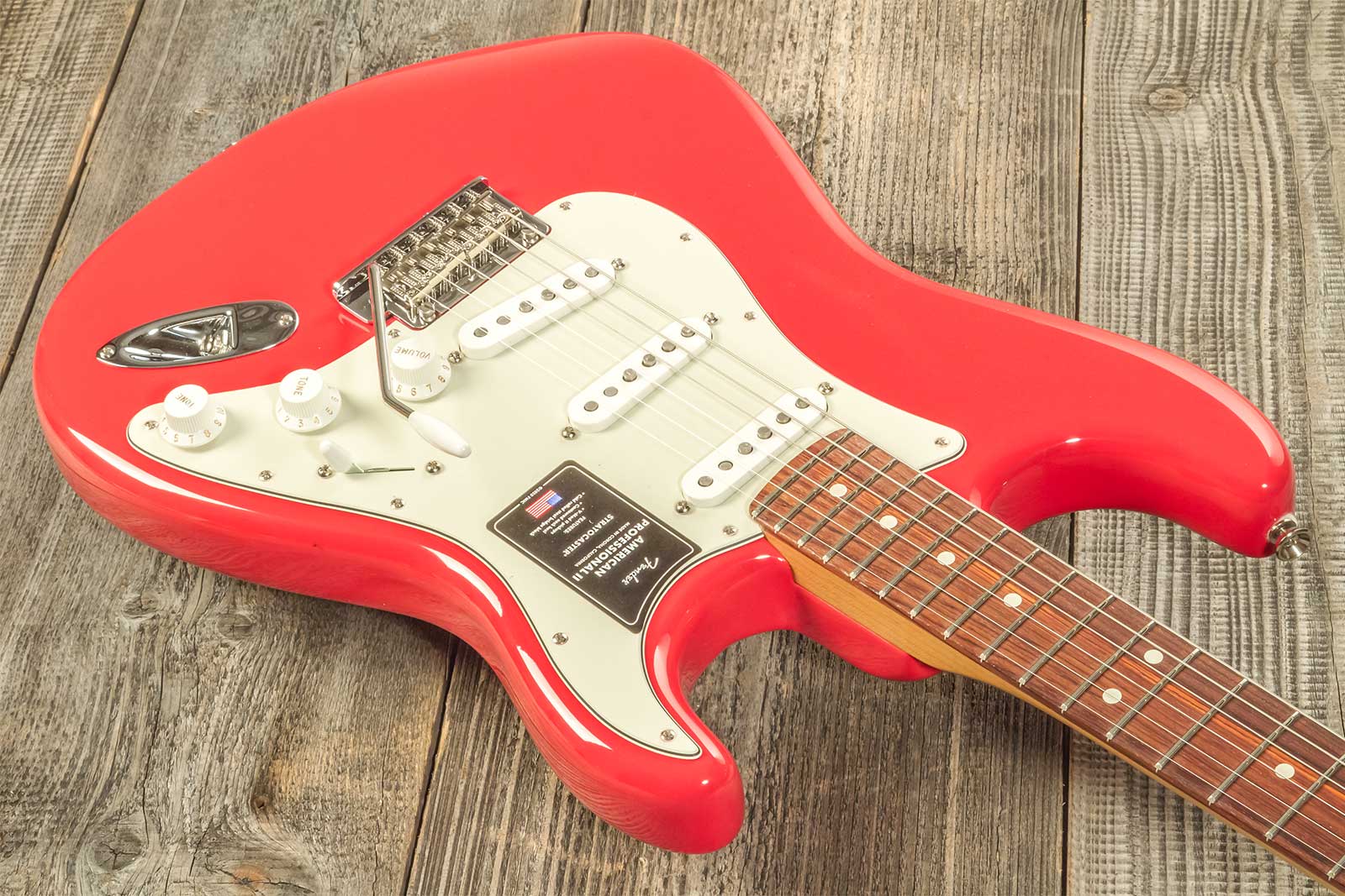 Fender Strat American Professional Ii Ltd Usa 3s Trem Rw - Fiesta Red - Str shape electric guitar - Variation 5
