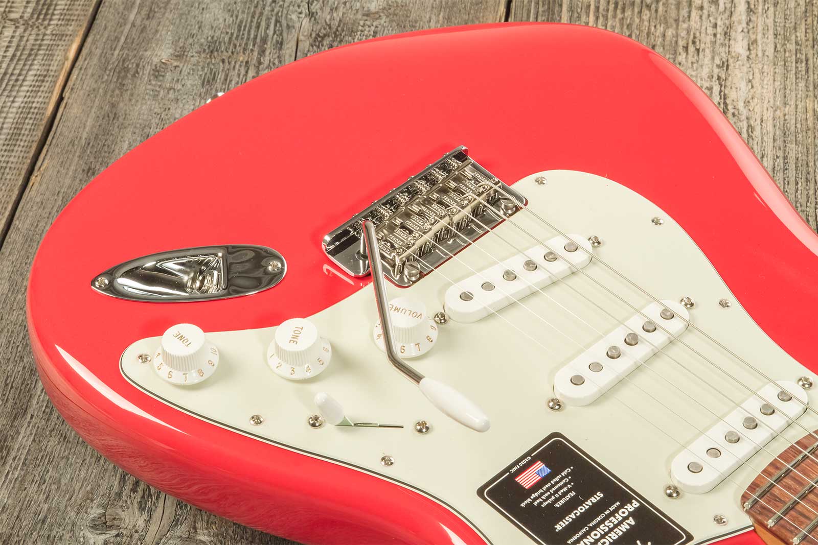 Fender Strat American Professional Ii Ltd Usa 3s Trem Rw - Fiesta Red - Str shape electric guitar - Variation 6