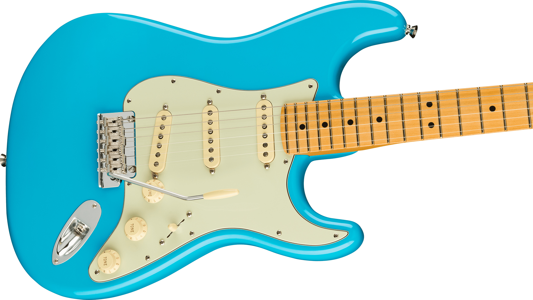 Fender Strat American Professional Ii Usa Mn - Miami Blue - Str shape electric guitar - Variation 2