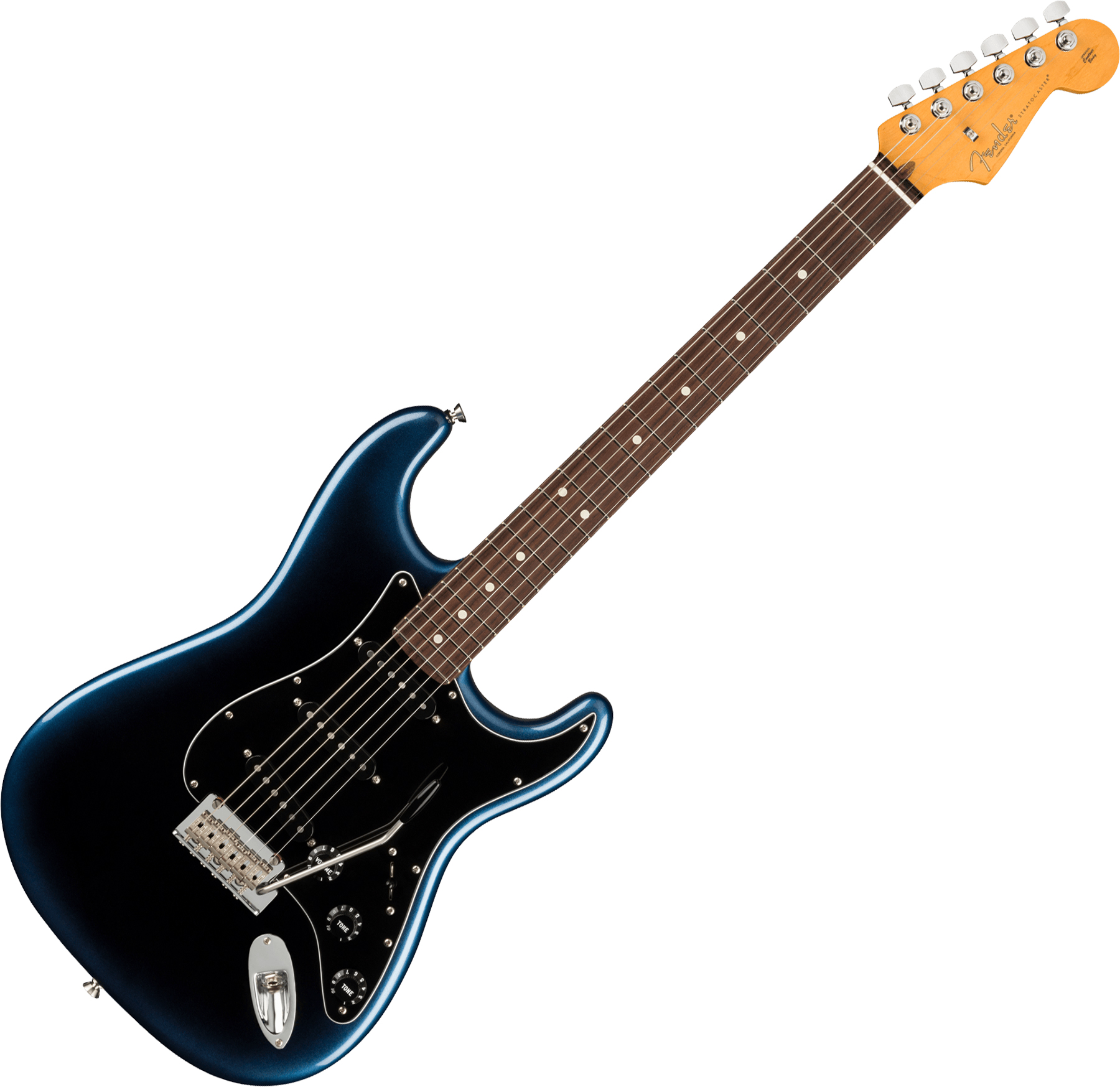 Fender American Professional II Stratocaster (USA, RW) - dark night Solid  body electric guitar blue