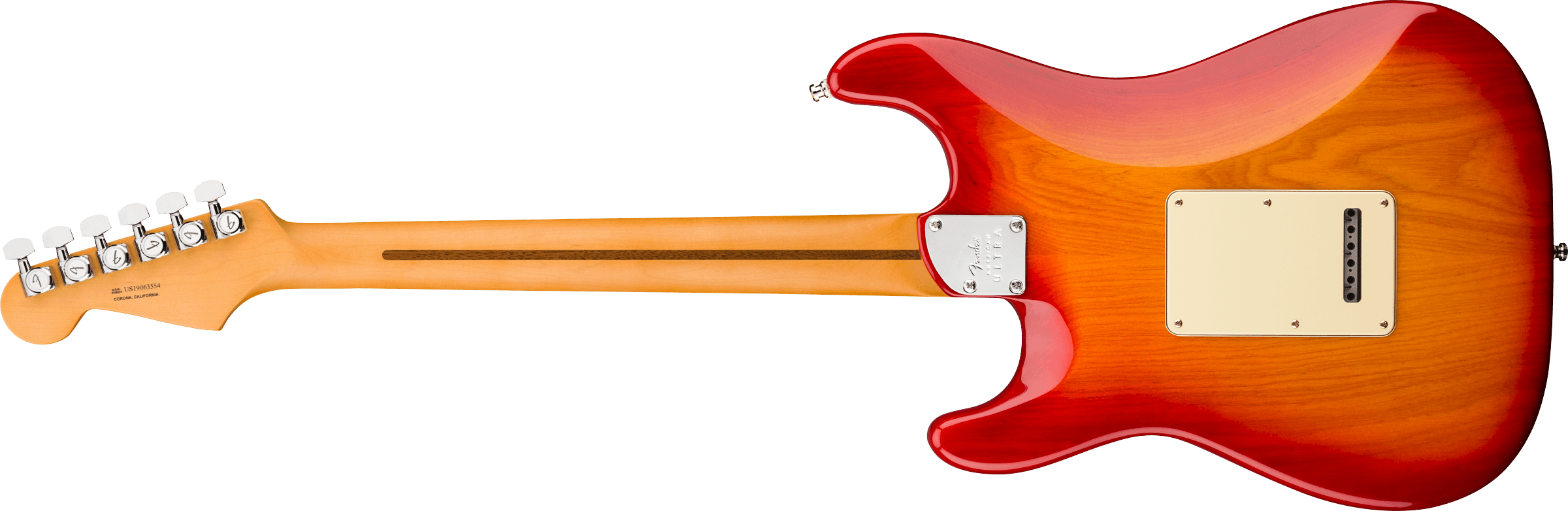 Fender Strat American Ultra Hss 2019 Usa Mn - Plasma Red Burst - Str shape electric guitar - Variation 1