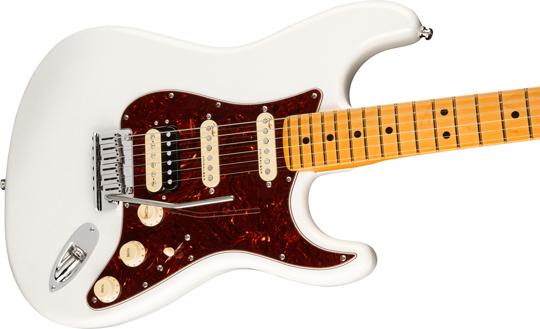 Fender American Ultra Stratocaster HSS (USA, MN) - arctic pearl 