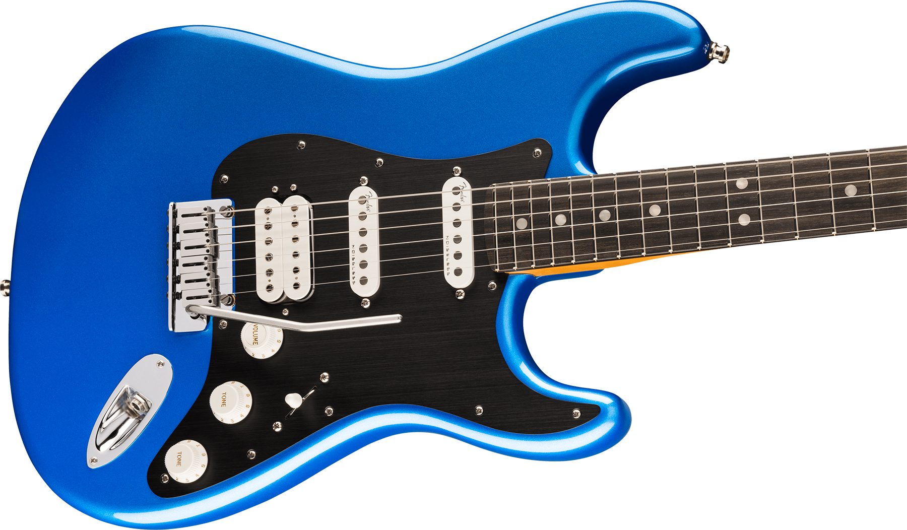 Fender Strat American Ultra Ii Hss Usa Trem Eb - Noble Blue - Str shape electric guitar - Variation 2
