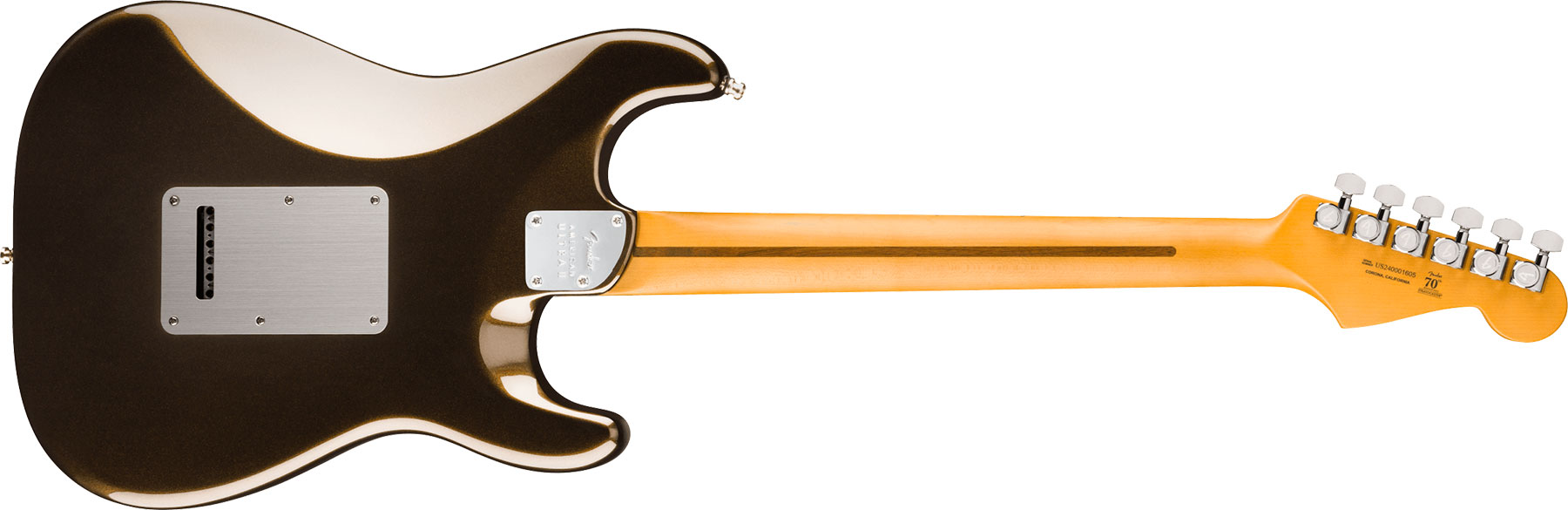 Fender Strat American Ultra Ii Lh Usa Gaucher Trem 3s Eb - Texas Tea - Str shape electric guitar - Variation 1