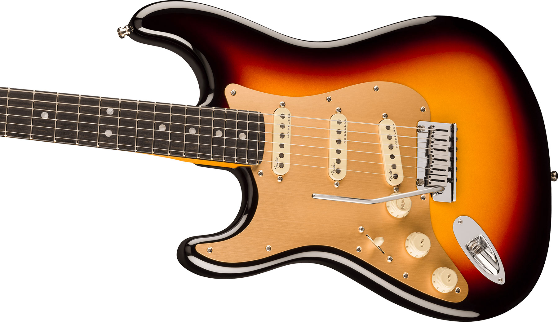 Fender Strat American Ultra Ii Lh Usa Gaucher Trem 3s Eb - Ultraburst - Str shape electric guitar - Variation 2