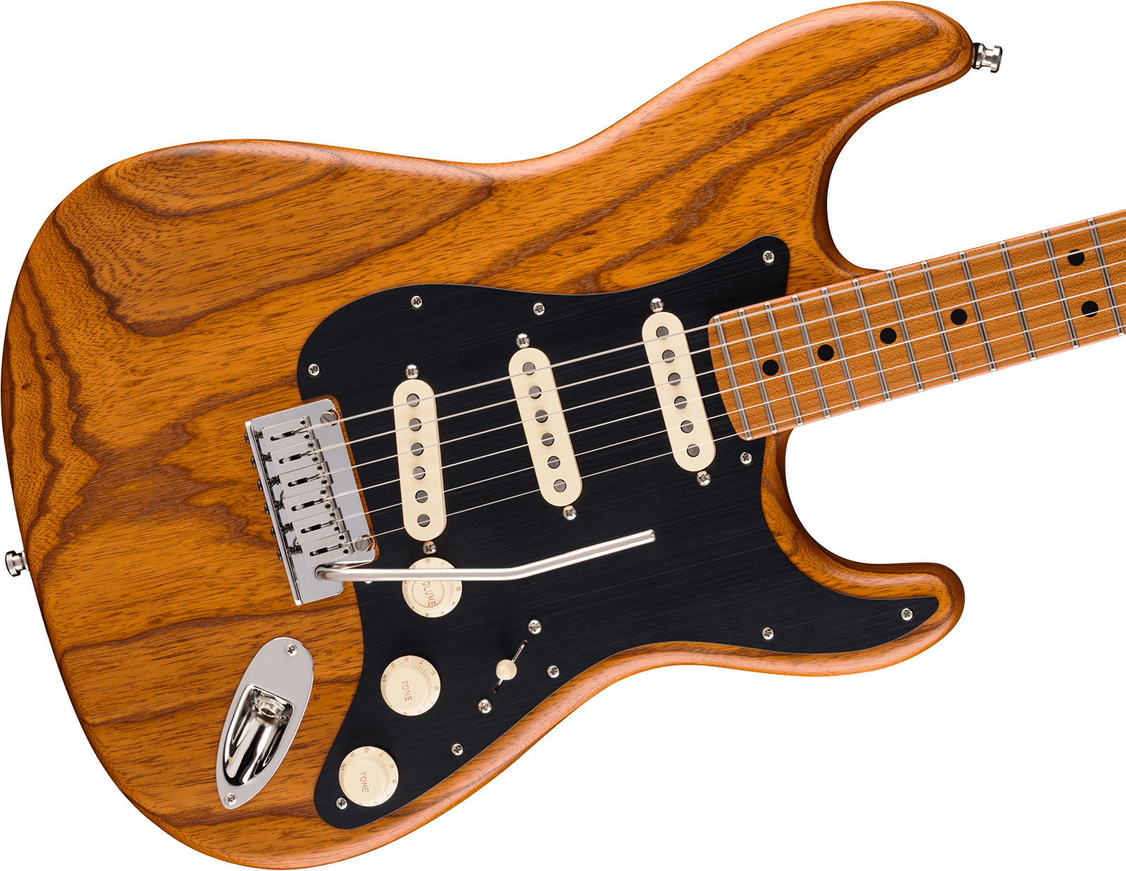 Fender Strat American Ultra Ii Ltd Usa 3s Custom Shop Trem Mn - Natural - Str shape electric guitar - Variation 2