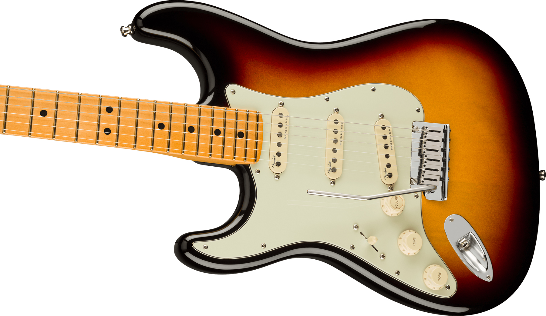 Fender Strat American Ultra Lh Gaucher Usa Mn +etui - Ultraburst - Left-handed electric guitar - Variation 2