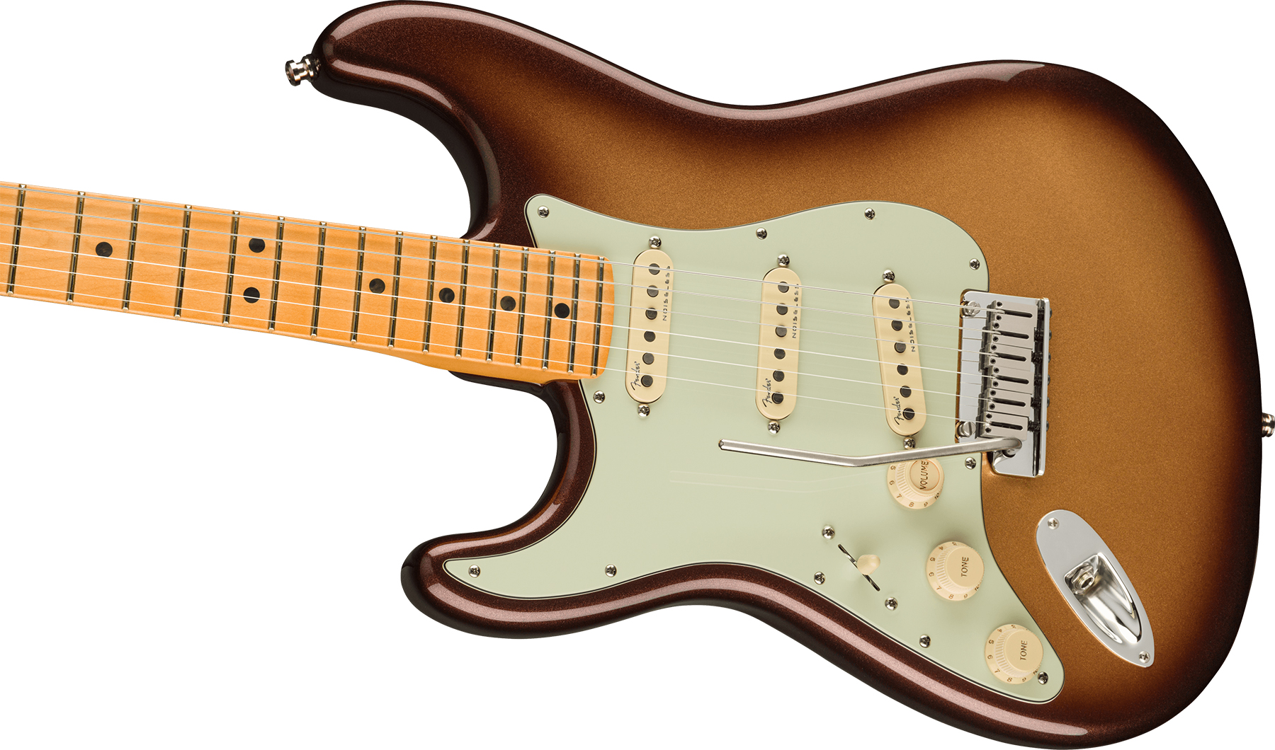 Fender Strat American Ultra Lh Gaucher Usa Mn +etui - Mocha Burst - Str shape electric guitar - Variation 2