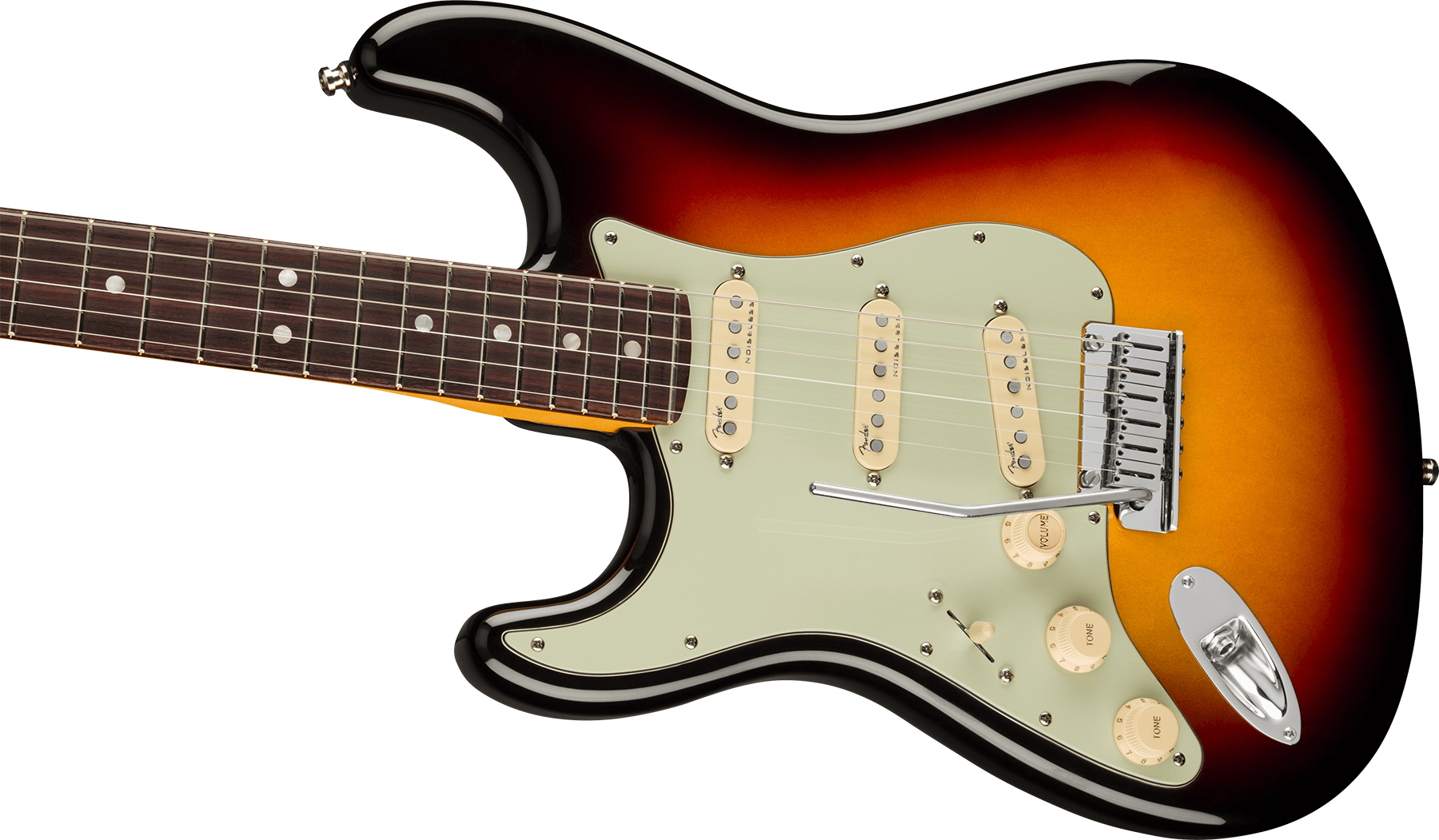 Fender Strat American Ultra Lh Gaucher Usa Rw +etui - Ultraburst - Left-handed electric guitar - Variation 2